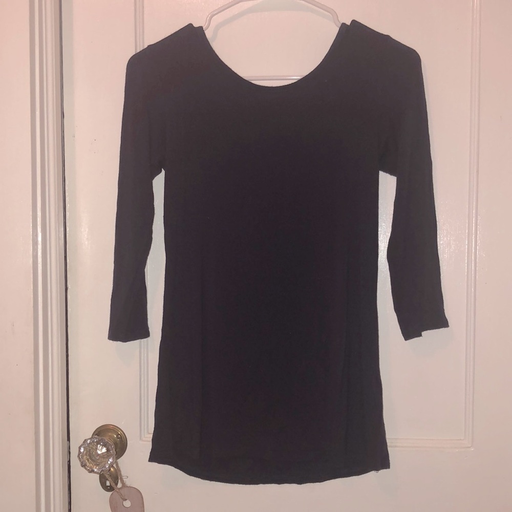 Navy blue top